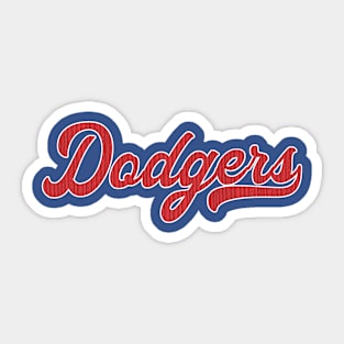 Dodgers Embroided Sticker